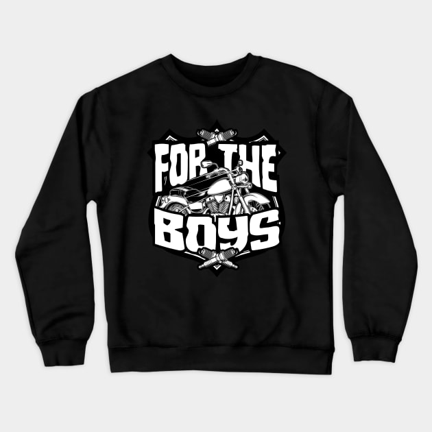 FOR THE BOYS MOTOR CLUB Crewneck Sweatshirt by weckywerks